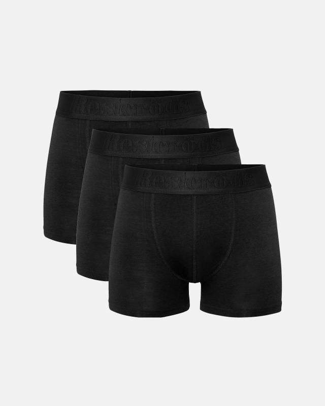 Kalsonger "gunnar" 3-pack | Ekologisk bomull | Svart -Resteröds