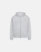 Sweatshirt med huva och dragkedja "rick" | 100% bomull | Ljusgrå -Resteröds
