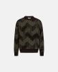 Pullover "mick" | Ull | Brun/grön -Resteröds
