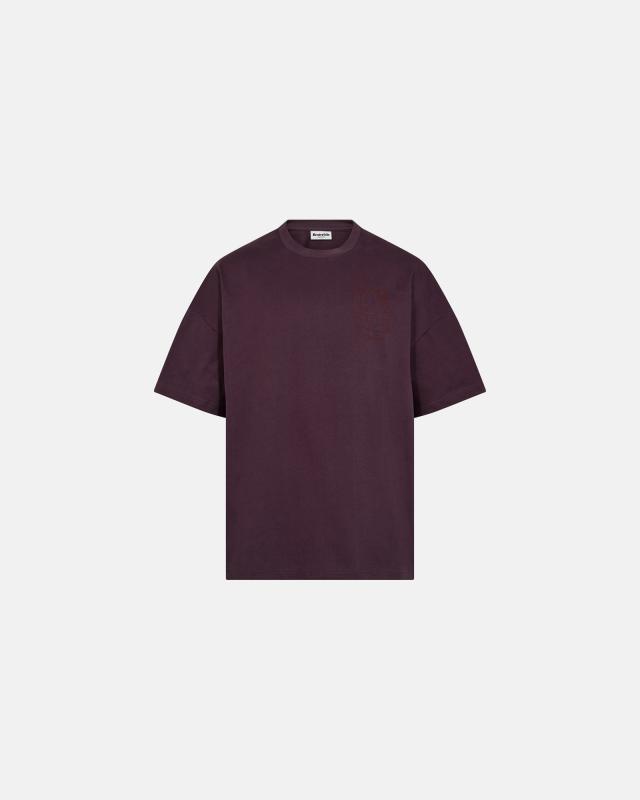 T-shirt med print "dev" | 100% bomull | Lila -Resteröds