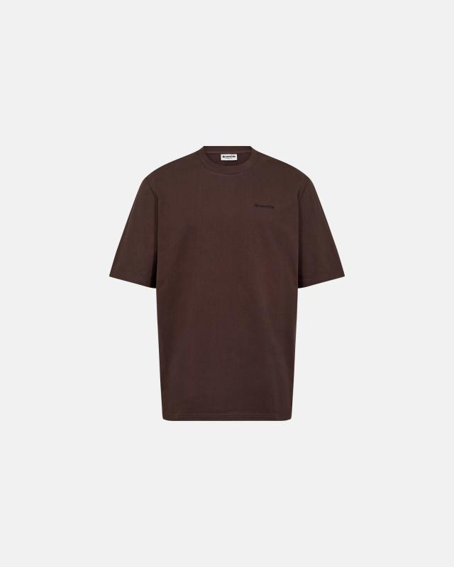T-shirt med tryck "tas" | 100% bomull | Brun -Resteröds