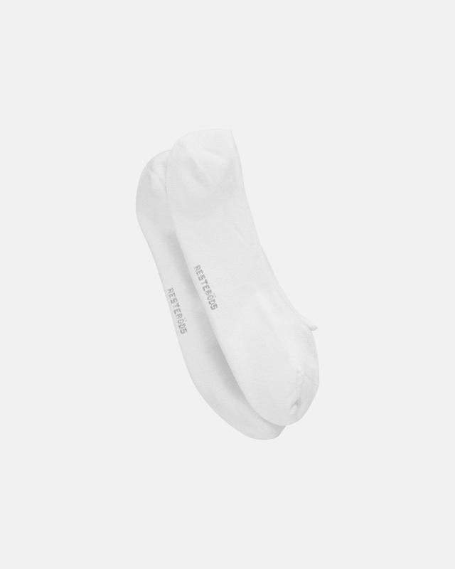 Strumpor "no-show" 5-pack | Bambuviskos | Vit -Resteröds