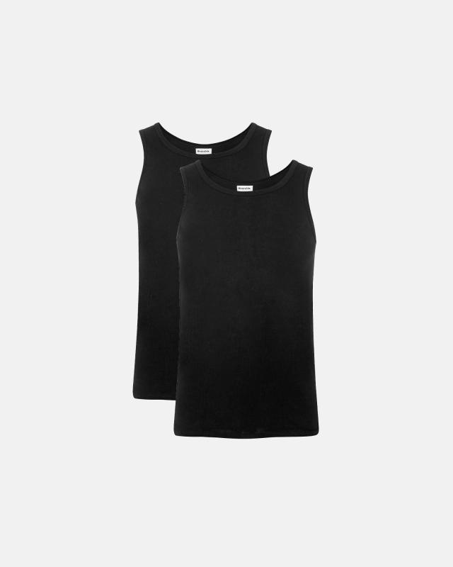 Linne 2-pack | 100% ekologisk bomull | Svart -Resteröds