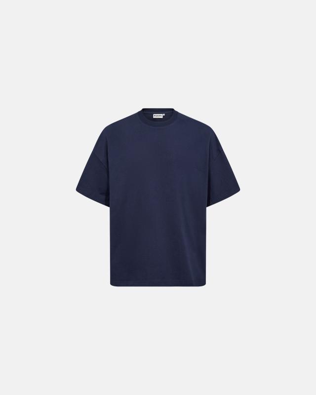 Oversize t-shirt | 100% bomull | Navy -Resteröds