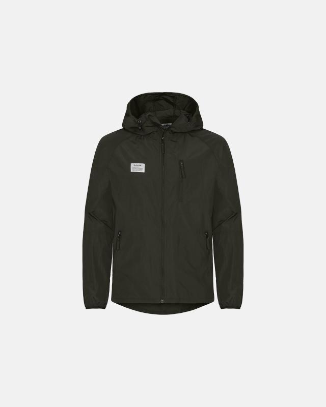 Windbreaker jacka | 100% återvunnen nylon | Grön -Resteröds