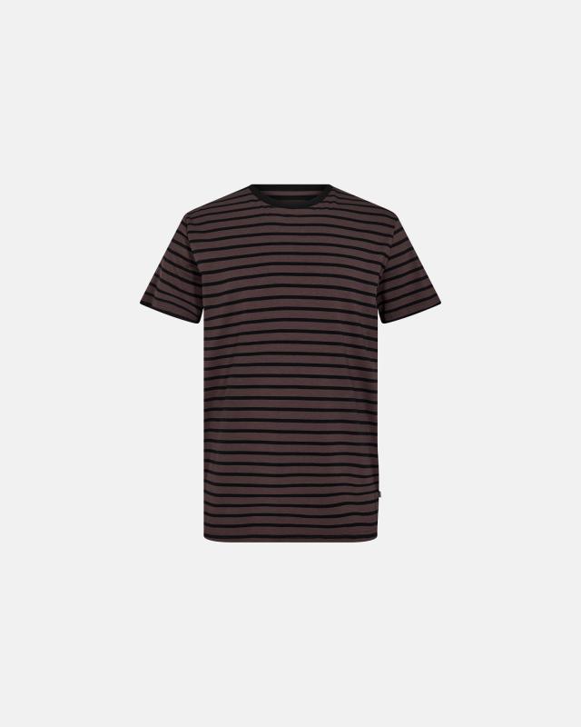 T-shirt "rund hals" | Bambuviskos | Brun/svart -Resteröds