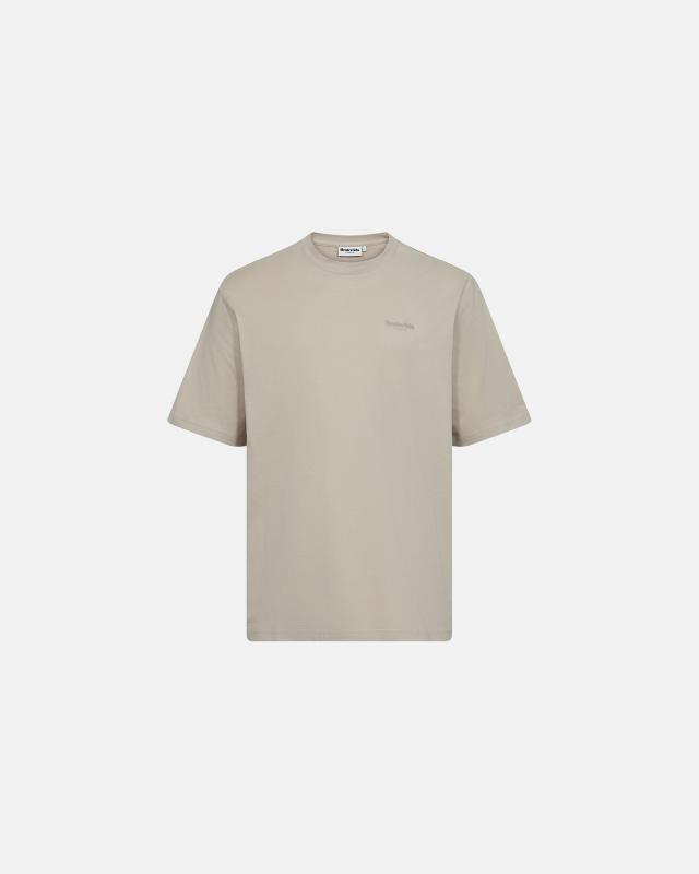 T-shirt "tas", 100% bomull, Sand