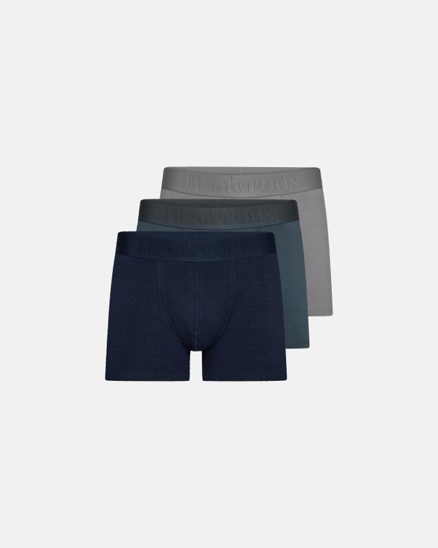 Kalsonger "gunnar" 3-pack | Bambuviskos | Blå/grå -Resteröds