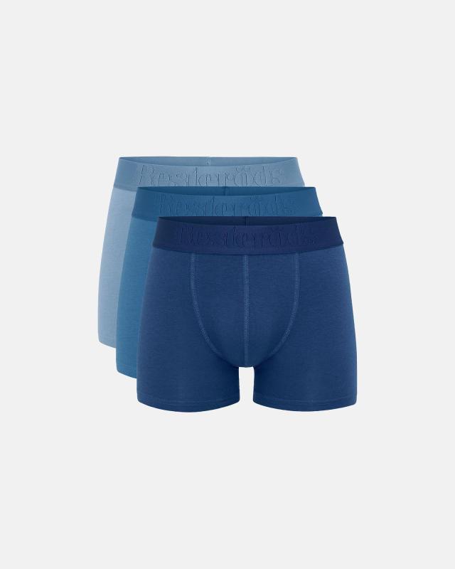 Kalsonger "gunnar" 3-pack | Bambuviskos | Blå -Resteröds