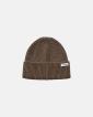 Beanie-mössa | 100% ull | Mörk sand - Resteröds
