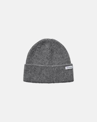 Beanie-mössa, 100% ull, Ljusgrå Beanie-mössa, 100% ull, Ljusgrå