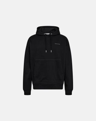 Sweatshirt med hoodie "Jay", 100% bomull, Svart Sweatshirt med hoodie "Jay", 100% bomull, Svart
