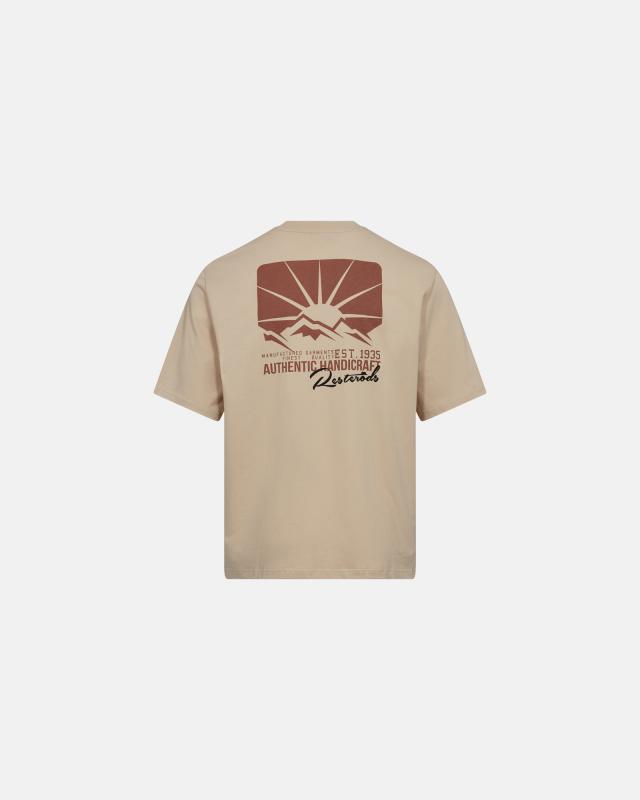 T-shirt "mid sleeve" | 100% ekologisk bomull | Sand -Resteröds