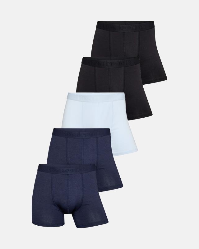 Kalsonger "Gunnar" 5-pack, GOTS-bomull, Flerfärgad
