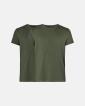 2-pack t-shirt | 100% ekologisk bomull | oliv - Resteröds