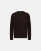Stickad pullover 'michael' | Ull | Brun - Resteröds