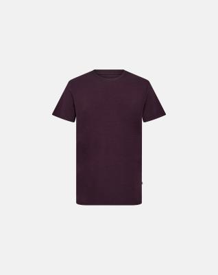 T-shirt med rund hals, Bambuviskos, Lila T-shirt med rund hals, Bambuviskos, Lila