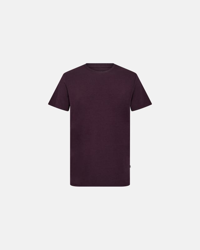 T-shirt med rund hals, Bambuviskos, Lila