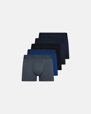 Kalsonger "Gunnar" 5-pack, Ekologisk bomull, Blå/grå Kalsonger "Gunnar" 5-pack, Ekologisk bomull, Blå/grå