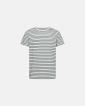 T-shirt "o-neck" | Bambuviskos | Grönrandig - Resteröds