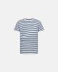T-shirt "o-neck" | Bambuviskos | Blårandig - Resteröds