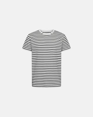 T-shirt "o-ringad", Bambuviskos, Svart T-shirt "o-ringad", Bambuviskos, Svart