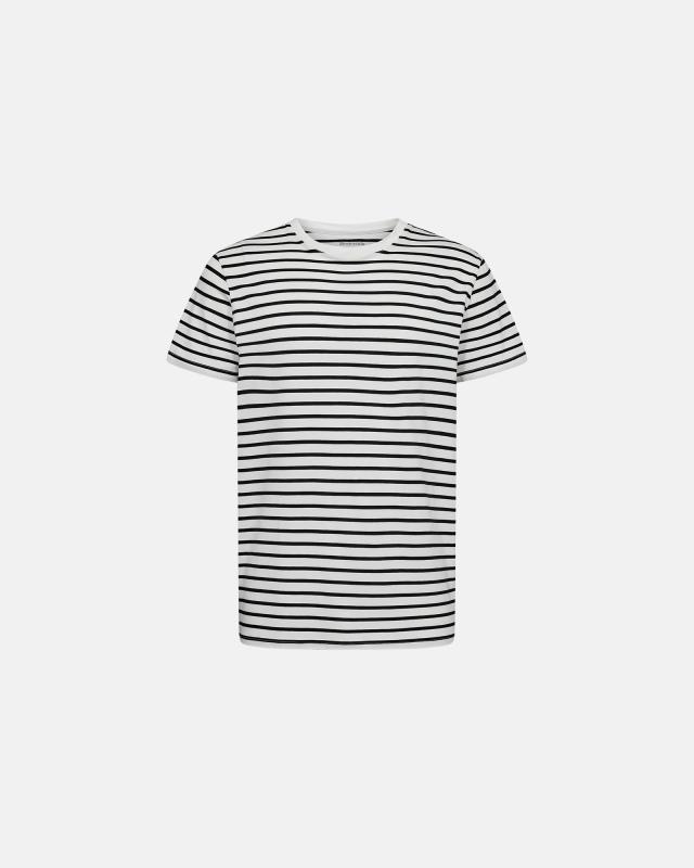 T-shirt "o-ringad", Bambuviskos, Svart