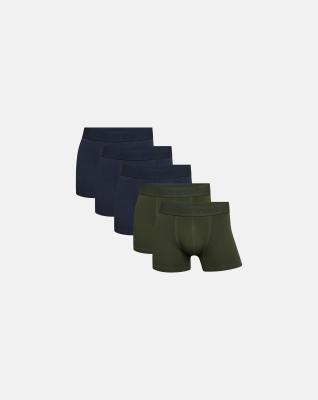 Kalsonger "Gunnar" 5-pack, Ekologisk bomull, Navy/army Kalsonger "Gunnar" 5-pack, Ekologisk bomull, Navy/army