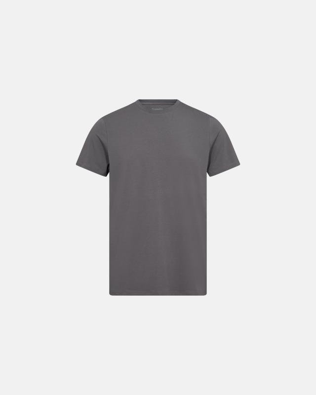 T-shirt "O-ringad" | Bambuviskos | Grå -Resteröds