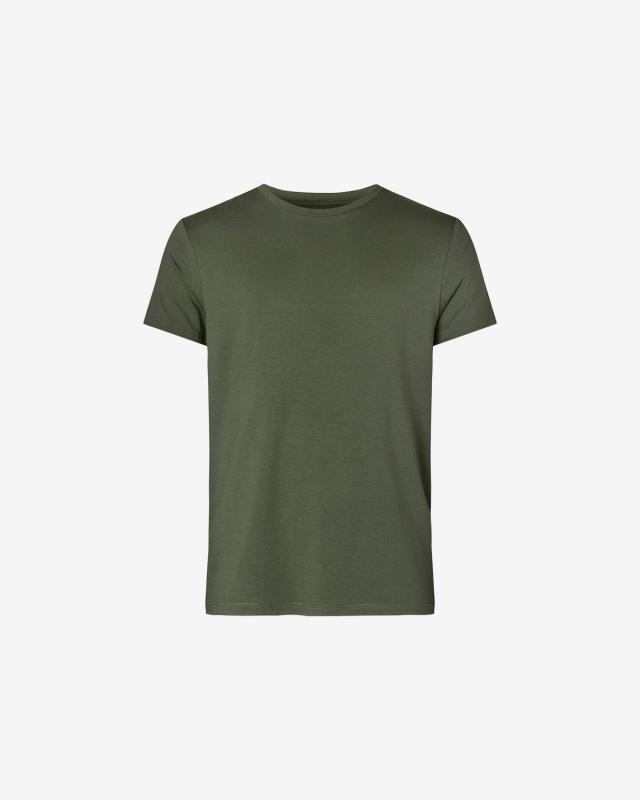T-shirt "o-neck", Bambuviskos, Grön