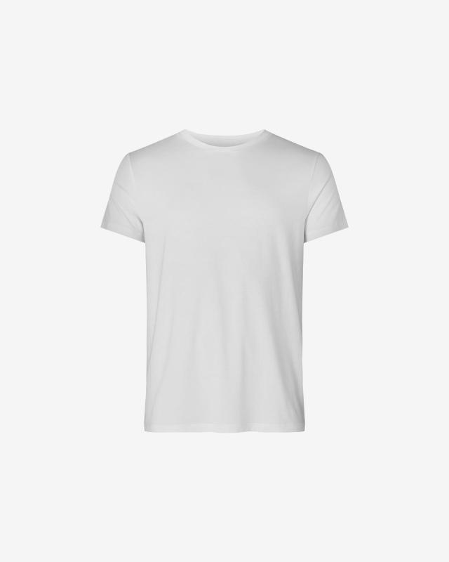 T-shirt "o-neck", Bambuviskos, Vit