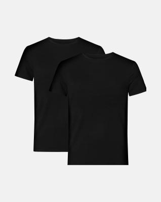 T-shirt 2-pack, 100% ekologisk bomull, Svart T-shirt 2-pack, 100% ekologisk bomull, Svart