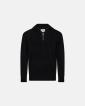 Liam zip pullover | Ull | Svart - Resteröds