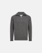 Liam zip pullover | Ull | Grå - Resteröds