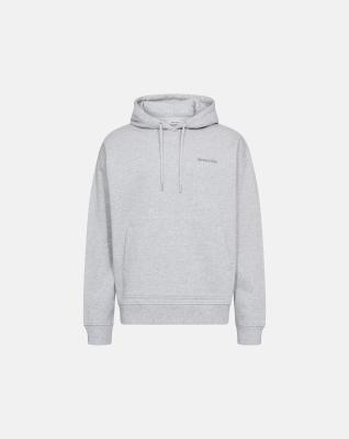 Sweatshirt med hoodie "Jay", 100% Bomull, Ljusgrå melange Sweatshirt med hoodie "Jay", 100% Bomull, Ljusgrå melange