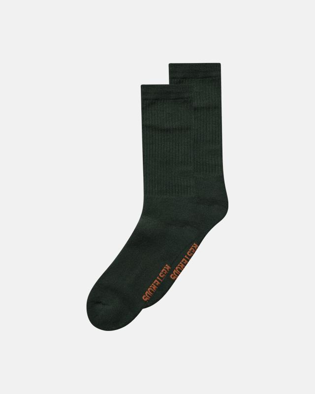 Tennisstrumpor 2-pack, Bomull, Svart/orange