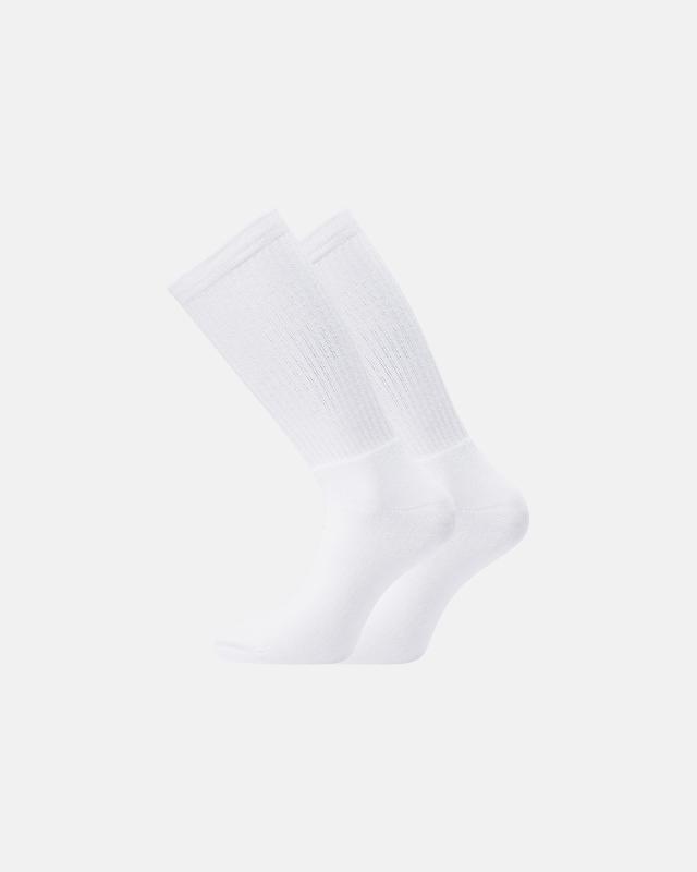 Tennisstrumpor 2-pack | Bomull | Vit/orange -Resteröds