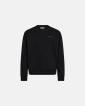 Sweatshirt med crew neck "drake" | 100% bomull | svart - Resteröds