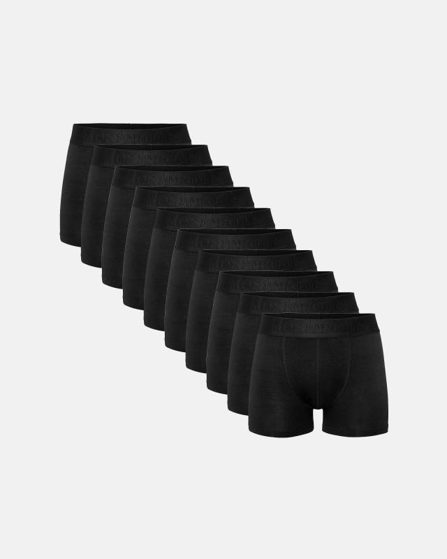 Kalsonger "Gunnar" 10-pack, Bambuviskos, Svart