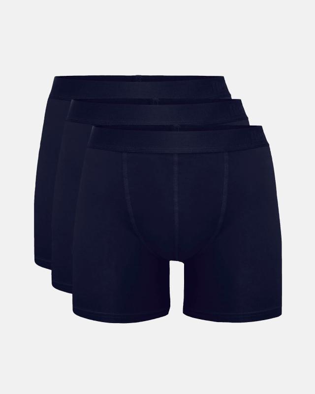 Kalsonger "extra längd" 3-pack | Bambuviskos | Navy -Resteröds