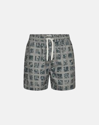 Badshorts "willy" | 100% polyester | Grå/grön -Resteröds Badshorts "willy" | 100% polyester | Grå/grön -Resteröds