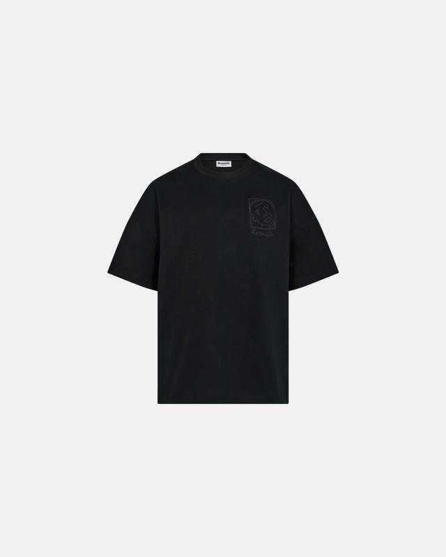 T-shirt med tryck "dev" | 100% bomull | Svart -Resteröds