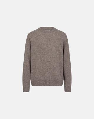 Stickad pullover 'lean' | Ull | Sand -Resteröds Stickad pullover 'lean' | Ull | Sand -Resteröds