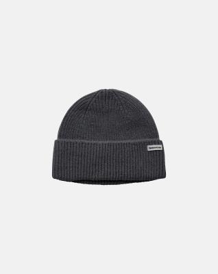 Beanie-mössa, 100% ull, Grå Beanie-mössa, 100% ull, Grå