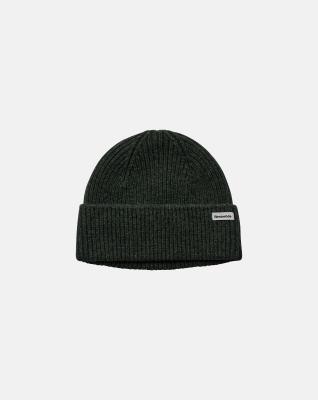 Beanie-mössa, 100% ull, Grön Beanie-mössa, 100% ull, Grön