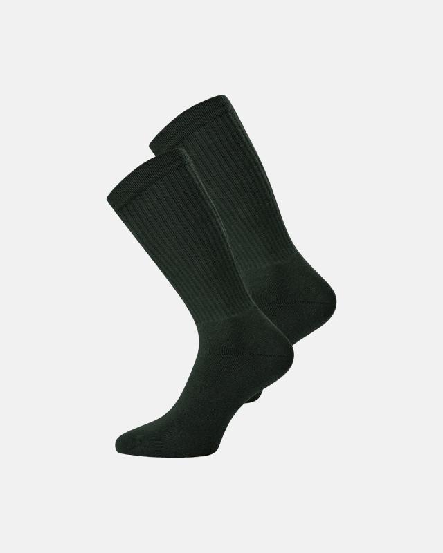 Tennissockor 2-pack | Bomull | Grön -Resteröds
