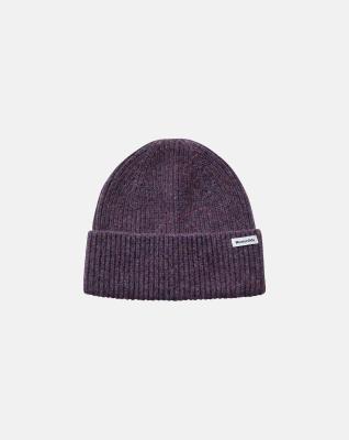 Beanie-mössa, 100% ull, Lila Beanie-mössa, 100% ull, Lila