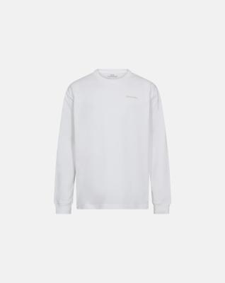Långärmad t-shirt "Ted", 100% bomull, Vit Långärmad t-shirt "Ted", 100% bomull, Vit