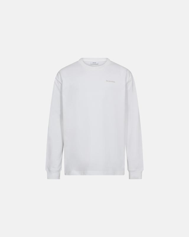 Långärmad t-shirt "Ted", 100% bomull, Vit
