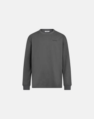 Långärmad t-shirt "Ted", 100% bomull, Grå Långärmad t-shirt "Ted", 100% bomull, Grå